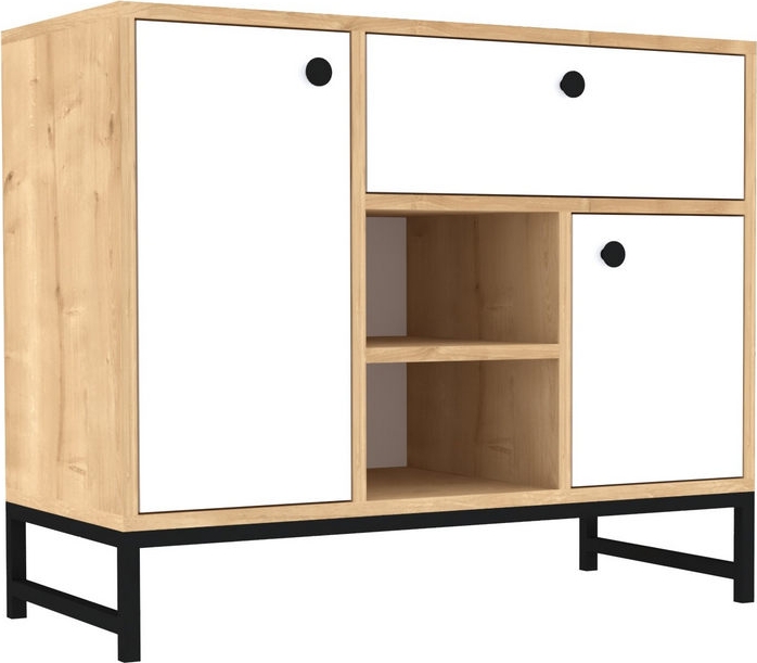 Inci-Schrank - Weiß/Schwarz Inci-Schrank - Weiß/Schwarz