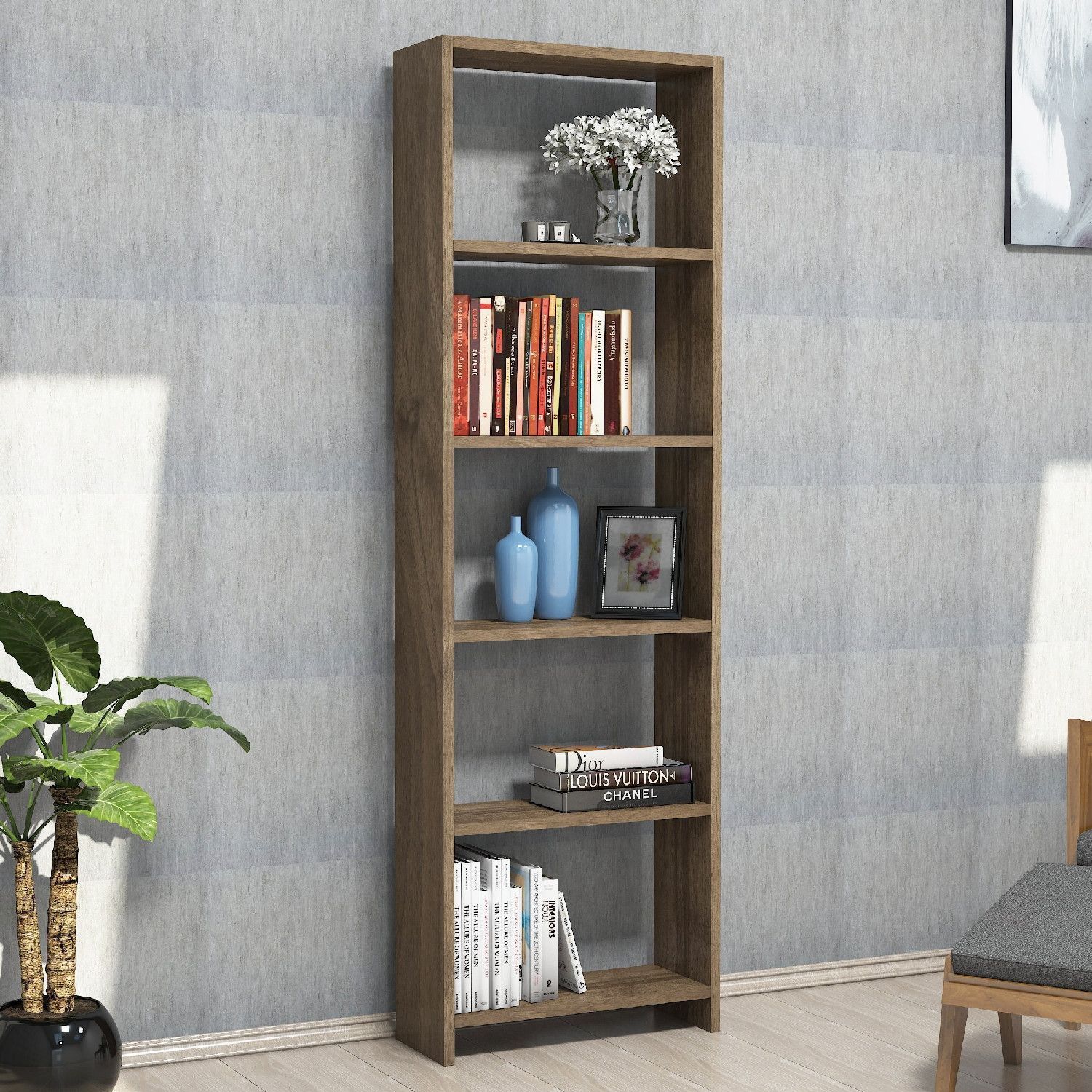 Bücherregal Newton - Nussbaum Bücherregal Newton - Nussbaum