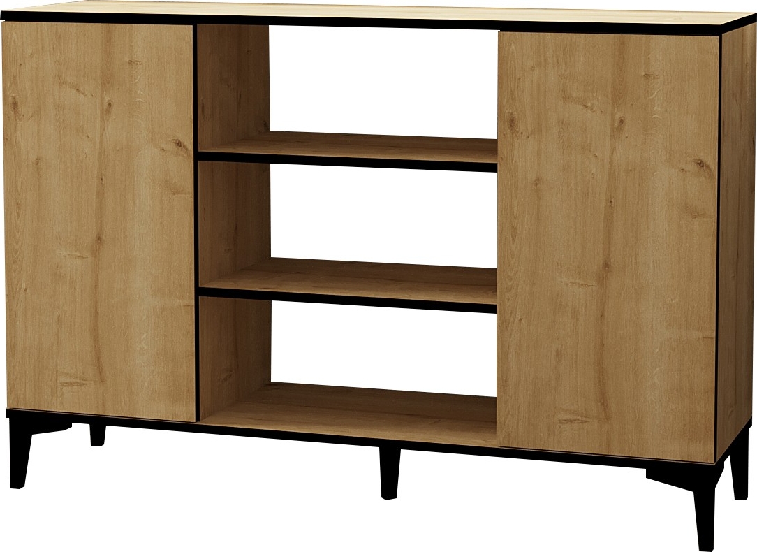 Ebin Sideboard - Saphireiche/Schwarz