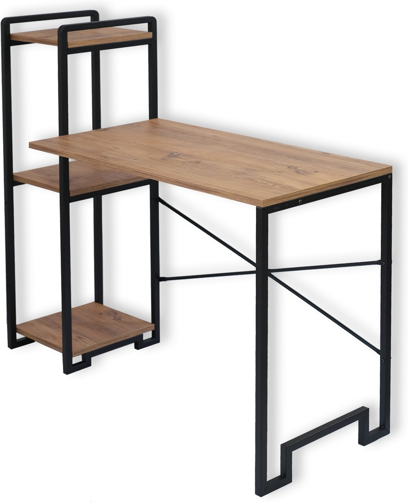 Heimschreibtisch 132 x 45 cm - Kiefer/Schwarz Heimschreibtisch 132 x 45 cm - Kiefer/Schwarz