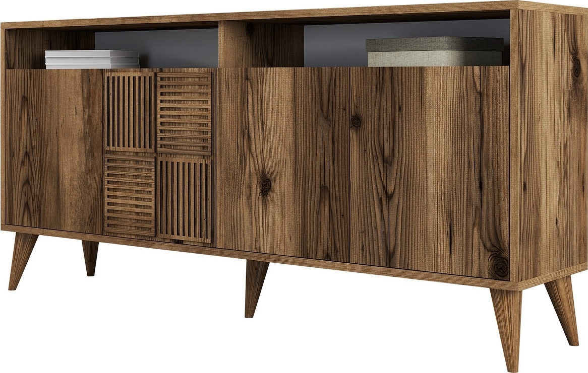 Milan Sideboard 160 cm - Nussbaum