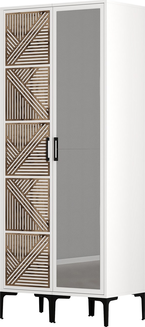 Kumsal Kleiderschrank 1 Weiß Kumsal Kleiderschrank 1 Weiß