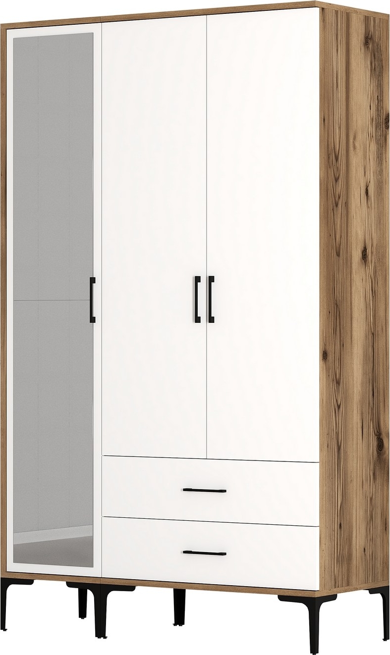 Kumsal Kleiderschrank 8 Walnuss/Weiß Kumsal Kleiderschrank 8 Walnuss/Weiß