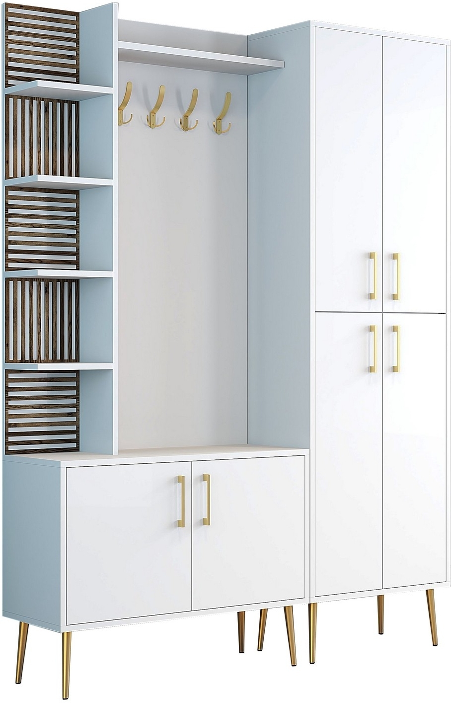 Viyana Flurm�bel 150 cm - Wei�/Gold