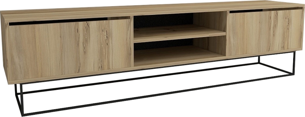 Steuermedienbank 180 cm - Eiche