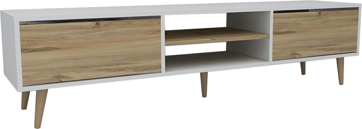 Kraf Medienbank - Eiche/wei�