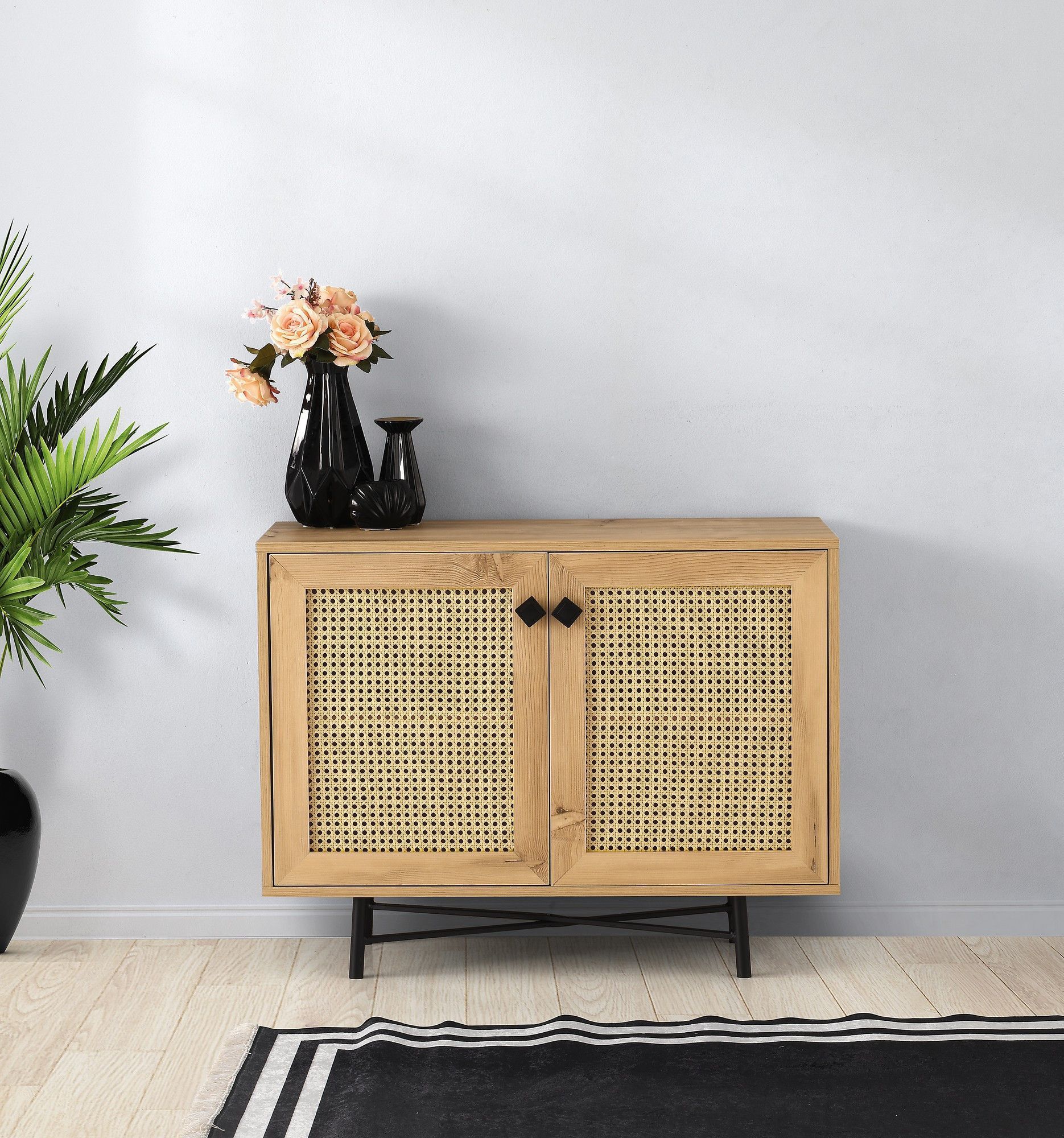 Tarsus Schrank - Eiche/schwarz