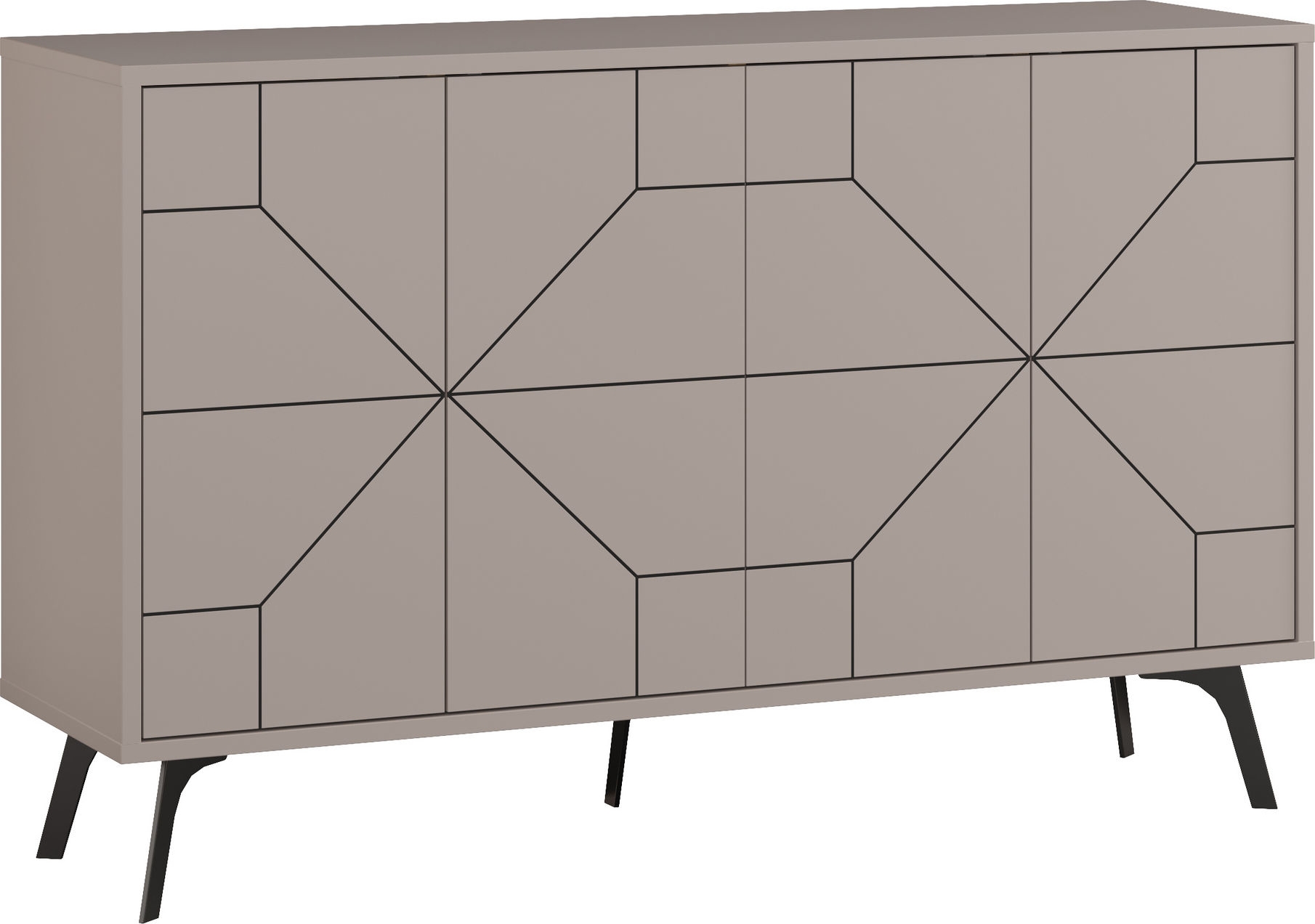 Dune Sideboard 123 cm - Helles Wildleder