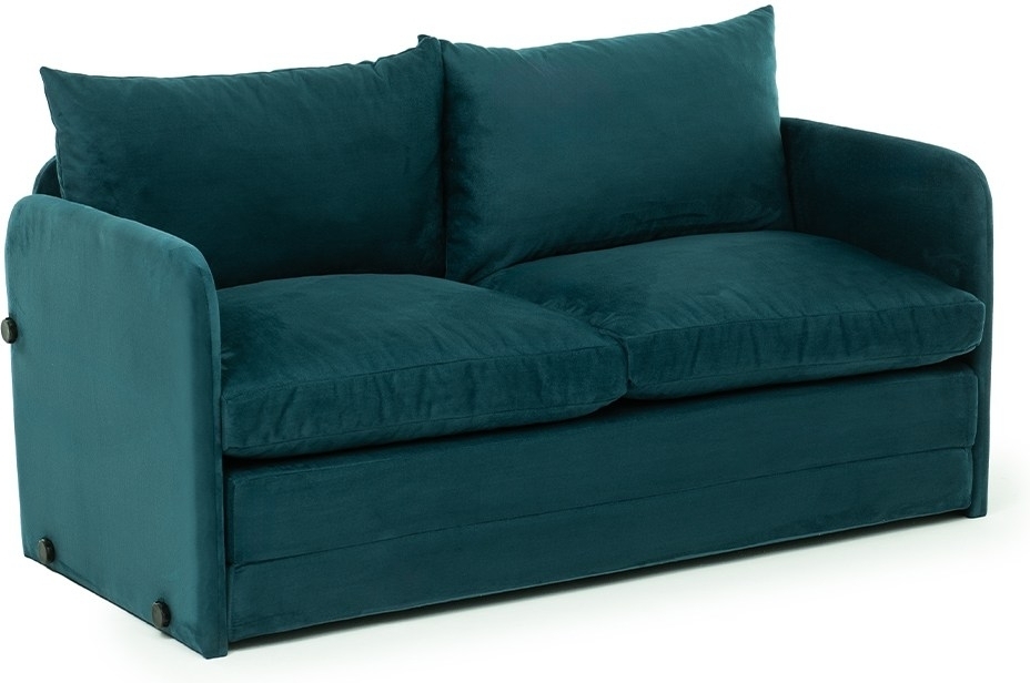 Saga 2-Sitzer-Schlafsofa XL - Petroleumgrün Saga 2-Sitzer-Schlafsofa XL - Petroleumgrün