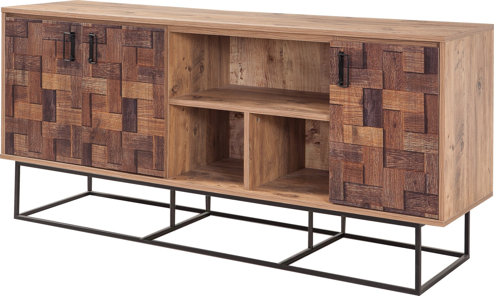 Quantum Medula Sideboard - Kiefer/schwarz/Muster