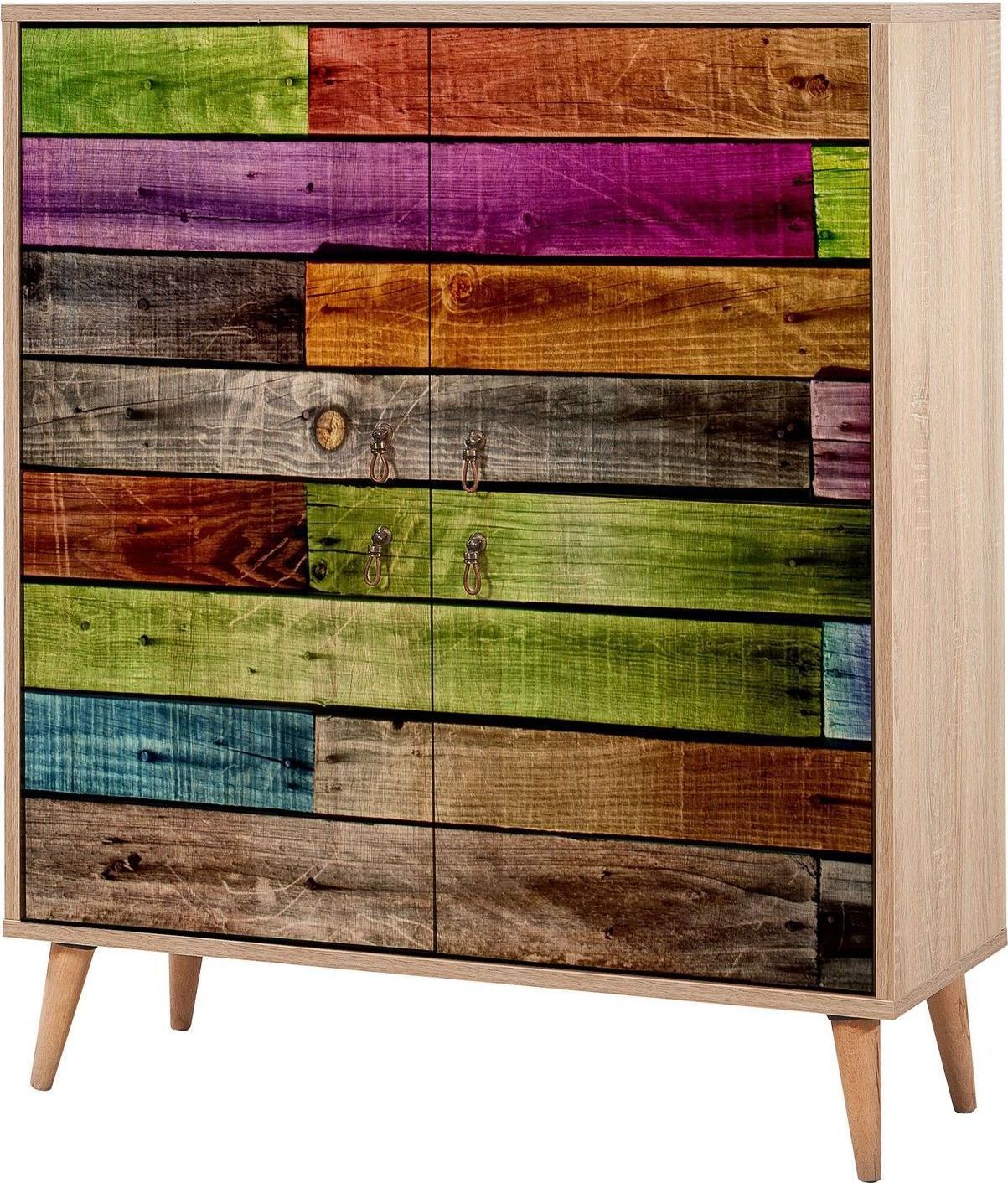 Multilux-Schrank - Sonoma-Eiche/mehrfarbig