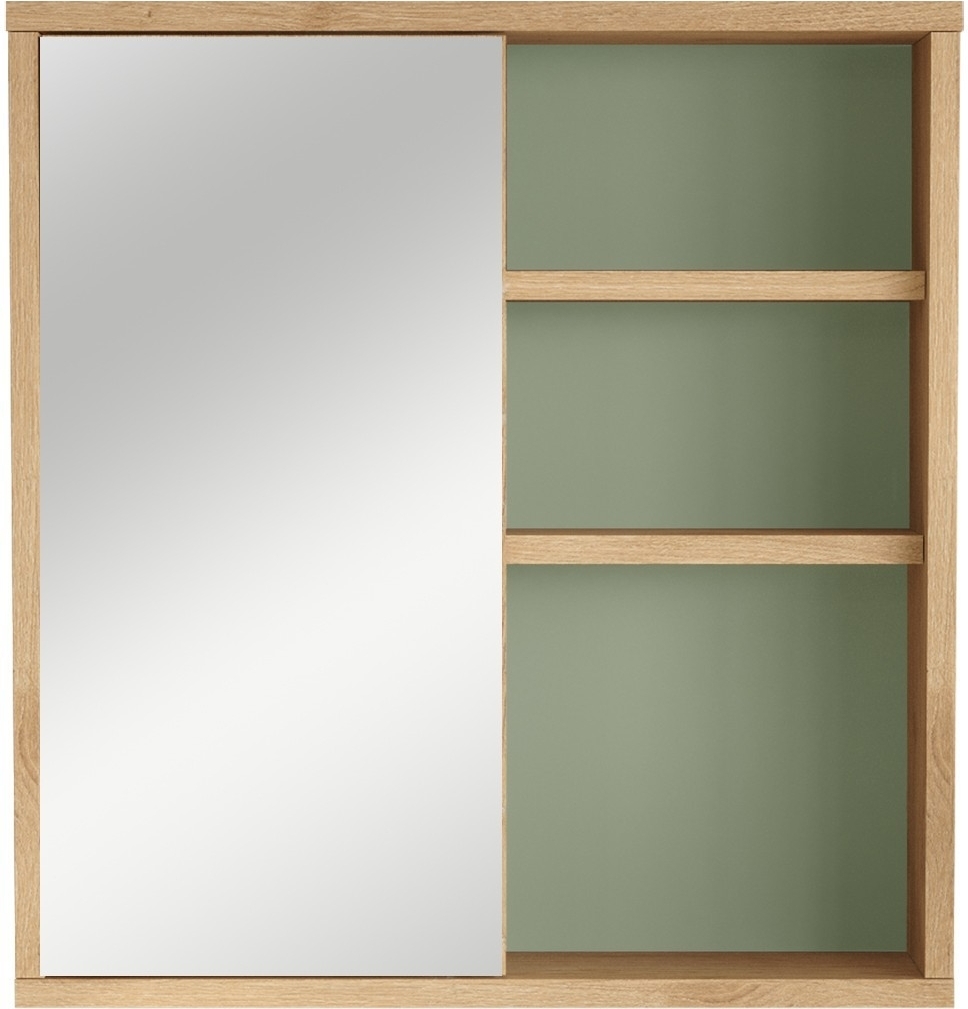 Nova Badezimmerschrank - Eiche/gr�n