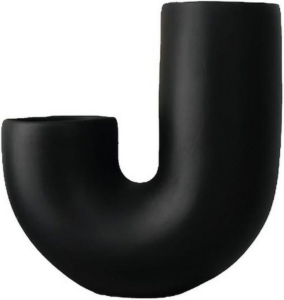 Kurvenvase - Schwarz Kurvenvase - Schwarz