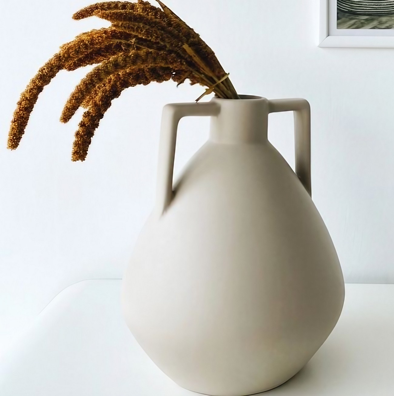 Furniervase - Creme Furniervase - Creme