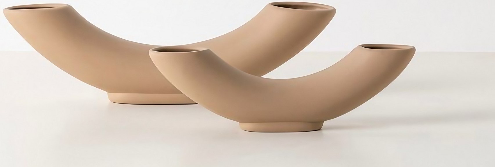 Tubo-Vase - Hellbraun