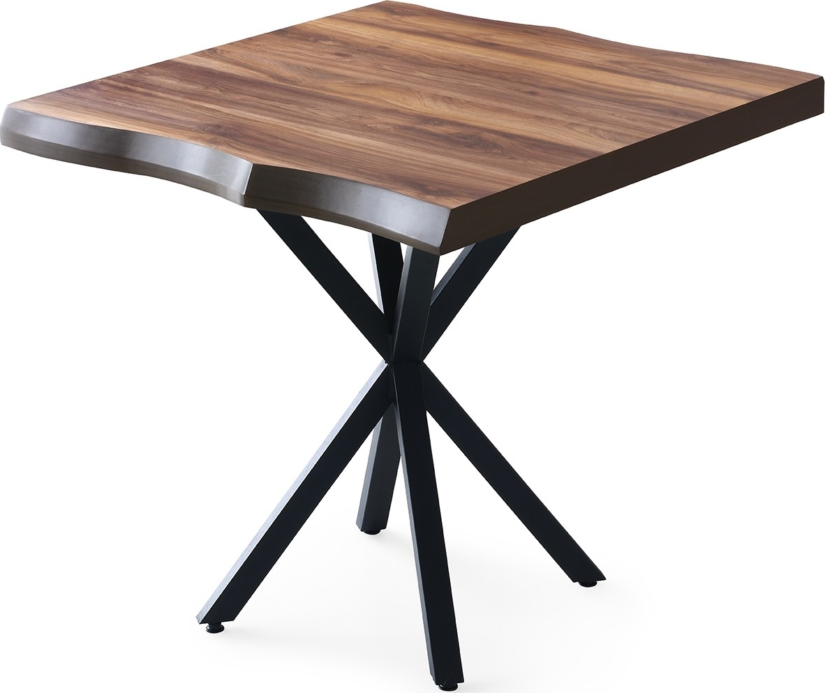 Safira Esstisch 80 cm - Nussbaum