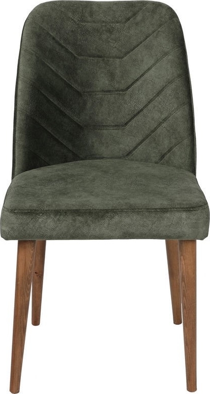 Dallas Stuhlset - Walnuss/Dunkelgr�n