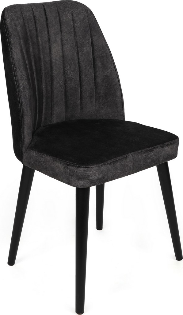 Alfred Esszimmerstuhl-Set - Anthrazit/Schwarz Alfred Esszimmerstuhl-Set - Anthrazit/Schwarz