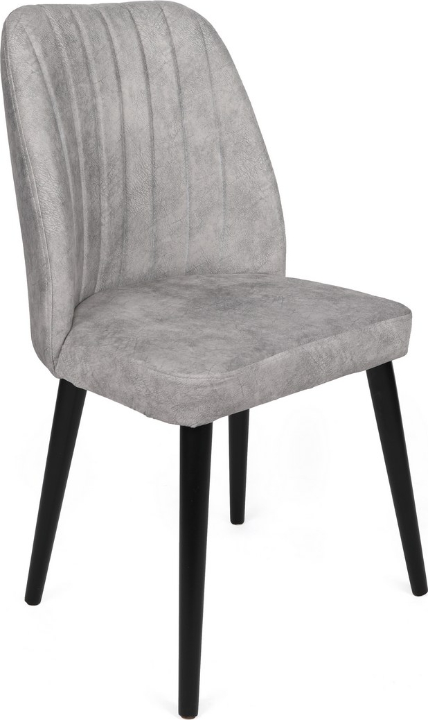 Alfred Esszimmerstuhl-Set - Grau/Schwarz Alfred Esszimmerstuhl-Set - Grau/Schwarz
