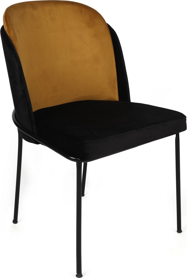 Doris Esszimmerstuhl-Set - Gelb/Schwarz Doris Esszimmerstuhl-Set - Gelb/Schwarz