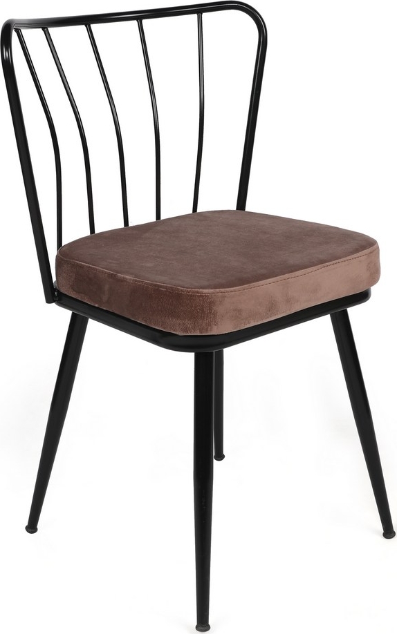 Jill Esszimmerstuhl-Set - Hellbraun/Schwarz