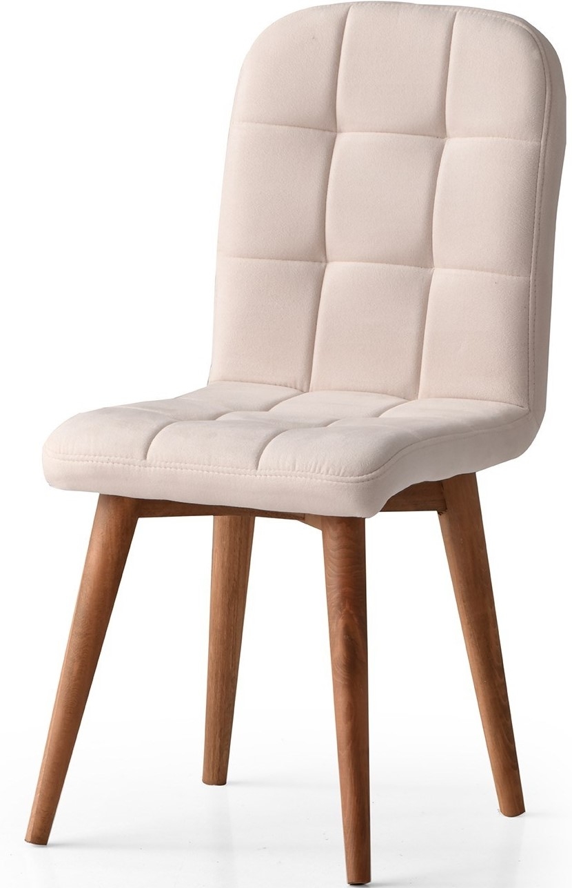 Retro-Esszimmerstuhl im 2er-Pack - Creme Retro-Esszimmerstuhl im 2er-Pack - Creme