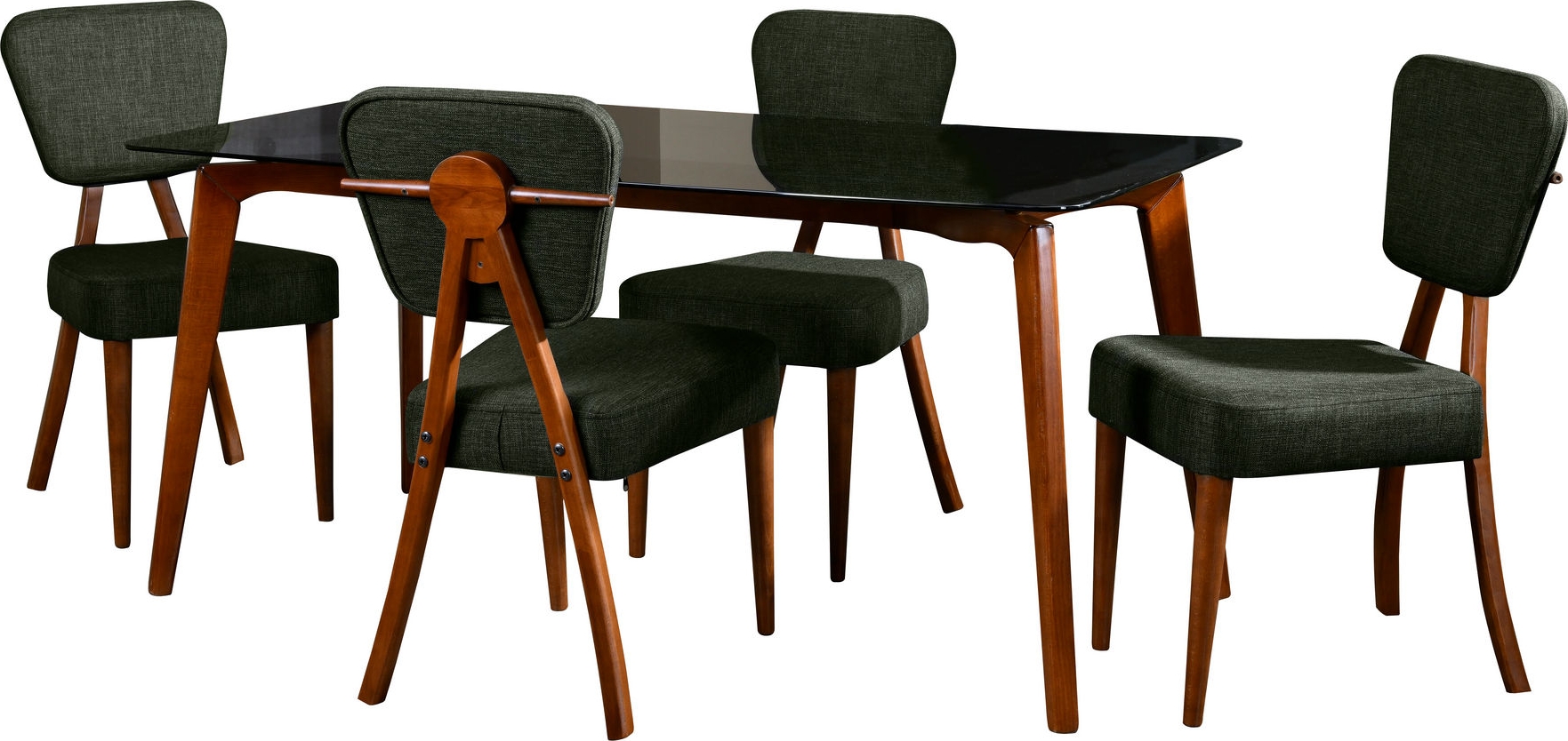 Essgruppe Lici - Nussbaum/grün Essgruppe Lici - Nussbaum/grün