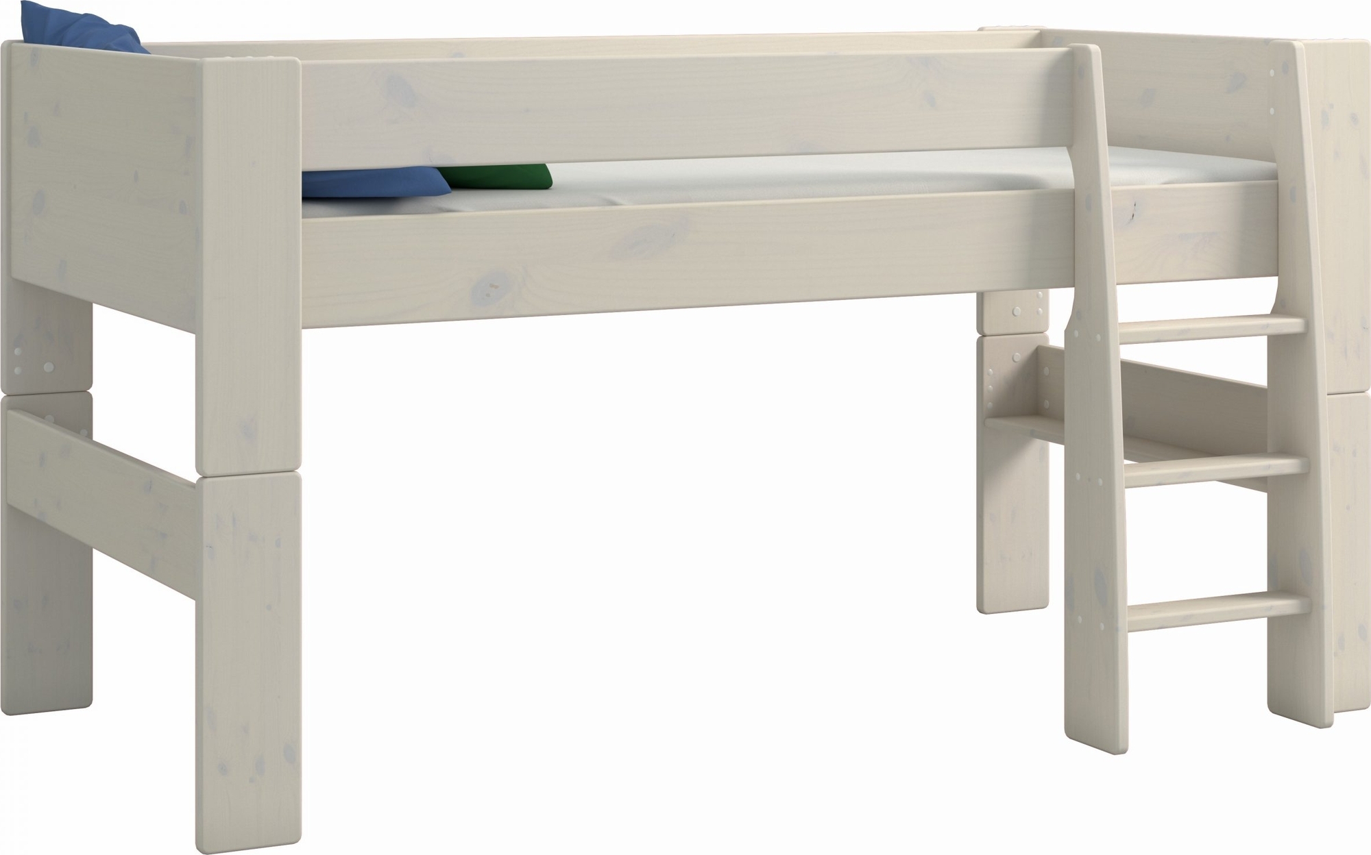 Für Kinder-Hochbett 90 x 200 cm - Whitewash Für Kinder-Hochbett 90 x 200 cm - Whitewash