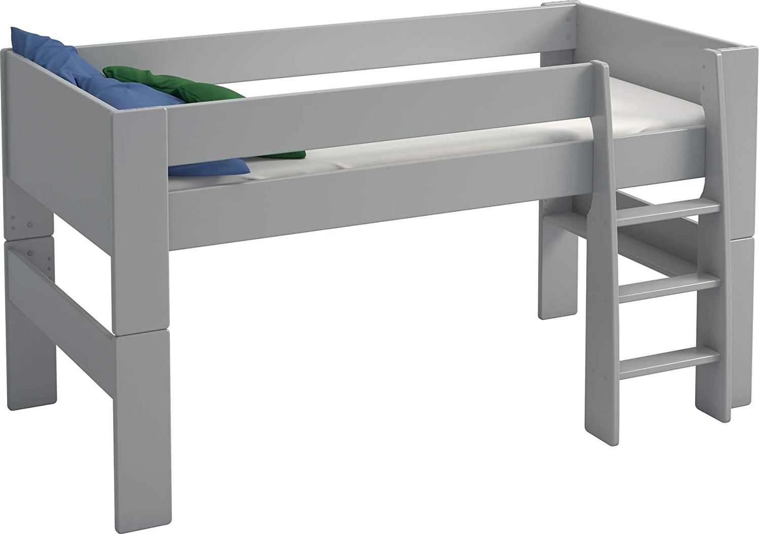 Für Kinder-Hochbett 90 x 200 cm - Grau Für Kinder-Hochbett 90 x 200 cm - Grau