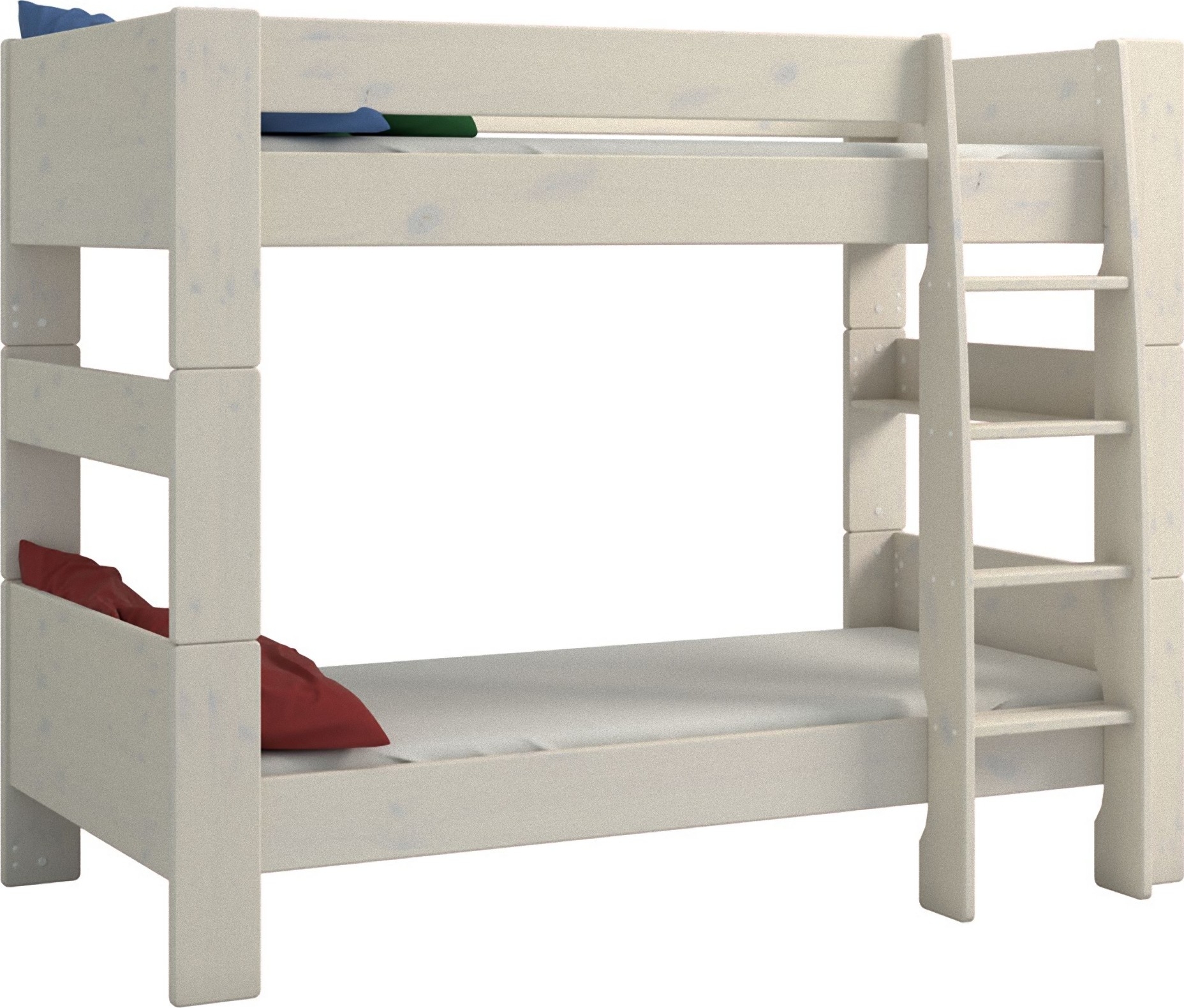 Für Kinder Etagenbett 90 x 200 cm - Whitewash Für Kinder Etagenbett 90 x 200 cm - Whitewash