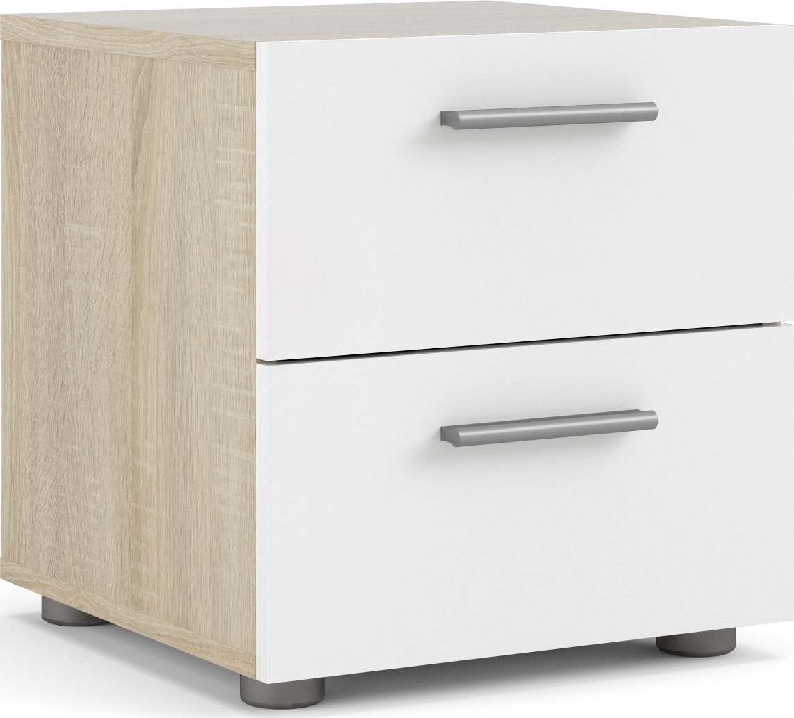 Pepe Nachttisch - Eiche/wei�