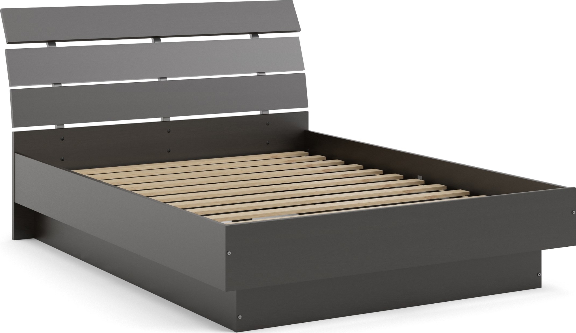 Bett Naia 154 x 203 cm - Kaffee