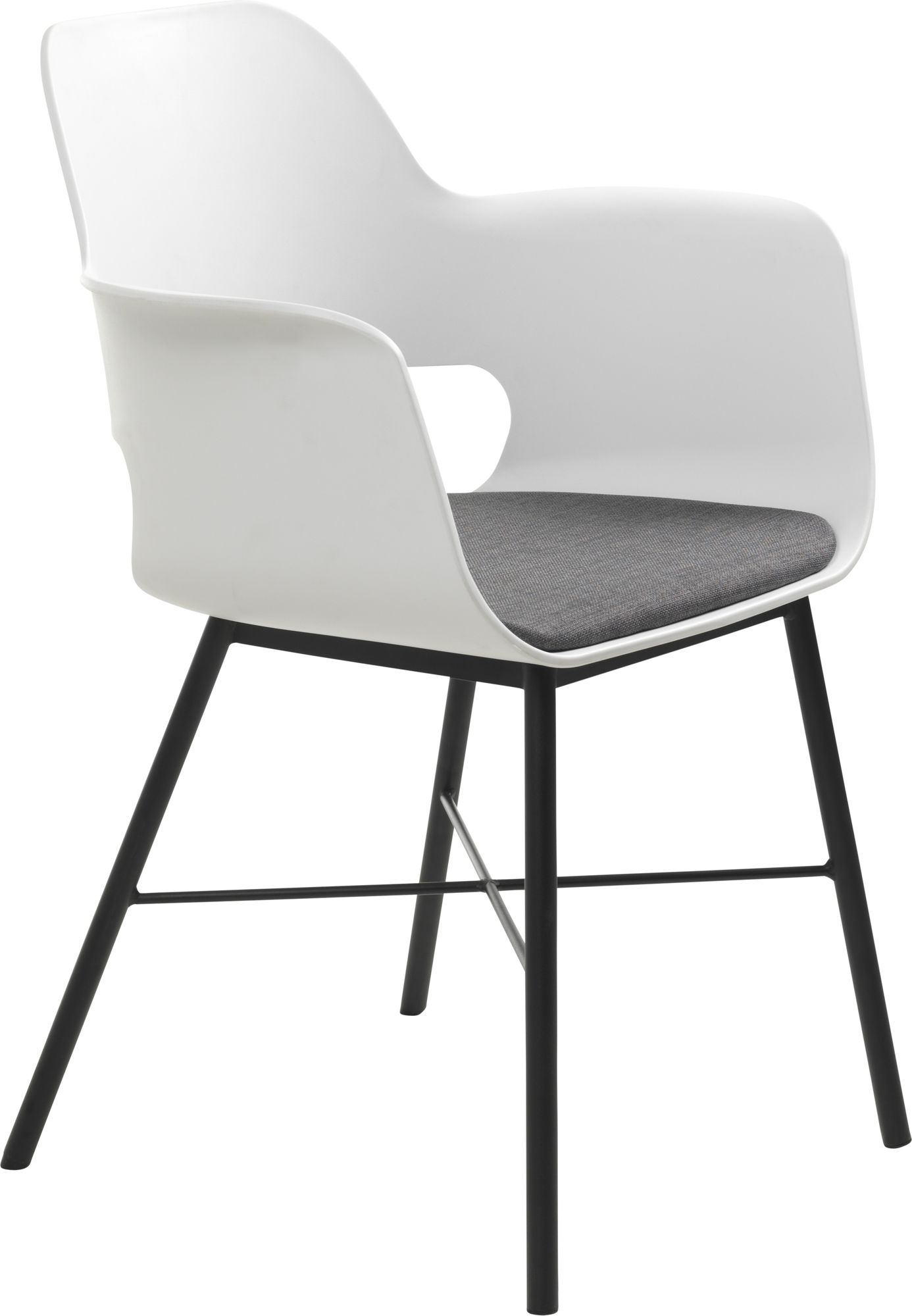 Roma weißer Sessel mit Sitzkissen Roma weißer Sessel mit Sitzkissen