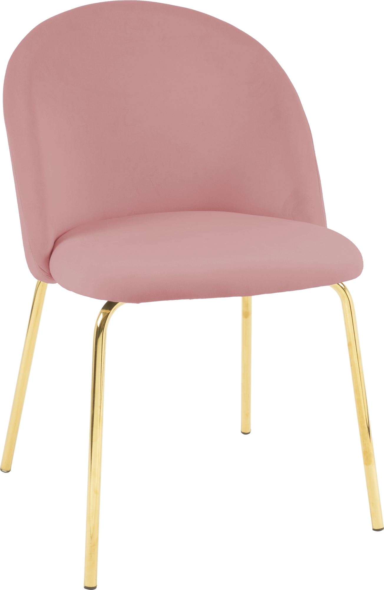 Giovani Velvetstuhl - Rosa/Braun