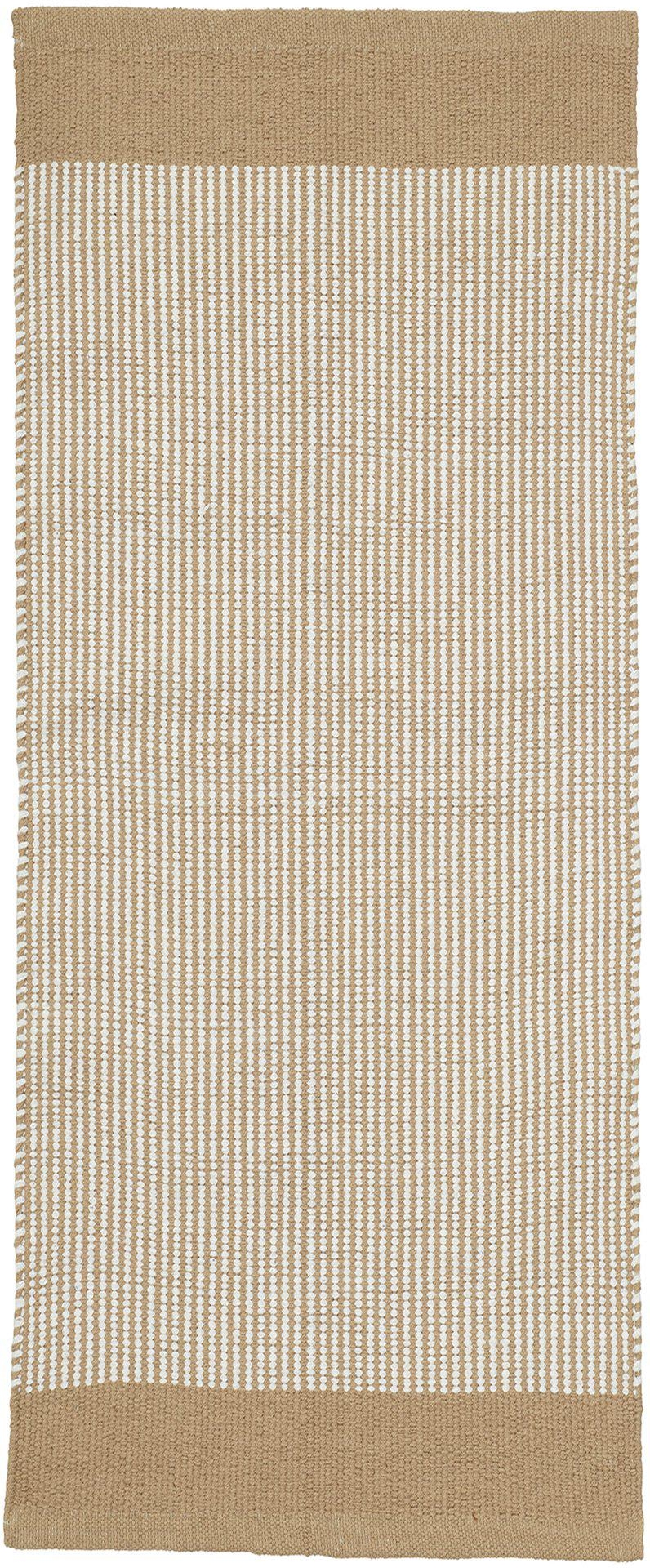 Streifenläufer 40 x 140 cm - Eiskaffee Streifenläufer 40 x 140 cm - Eiskaffee