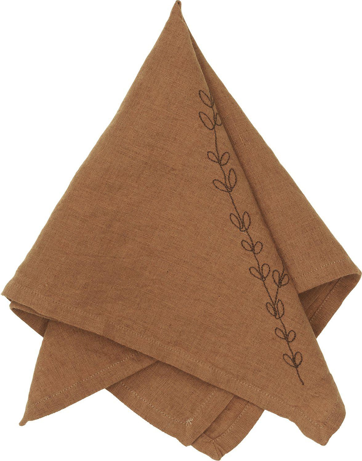 Amie Serviette 45 x 45 cm - Zimt