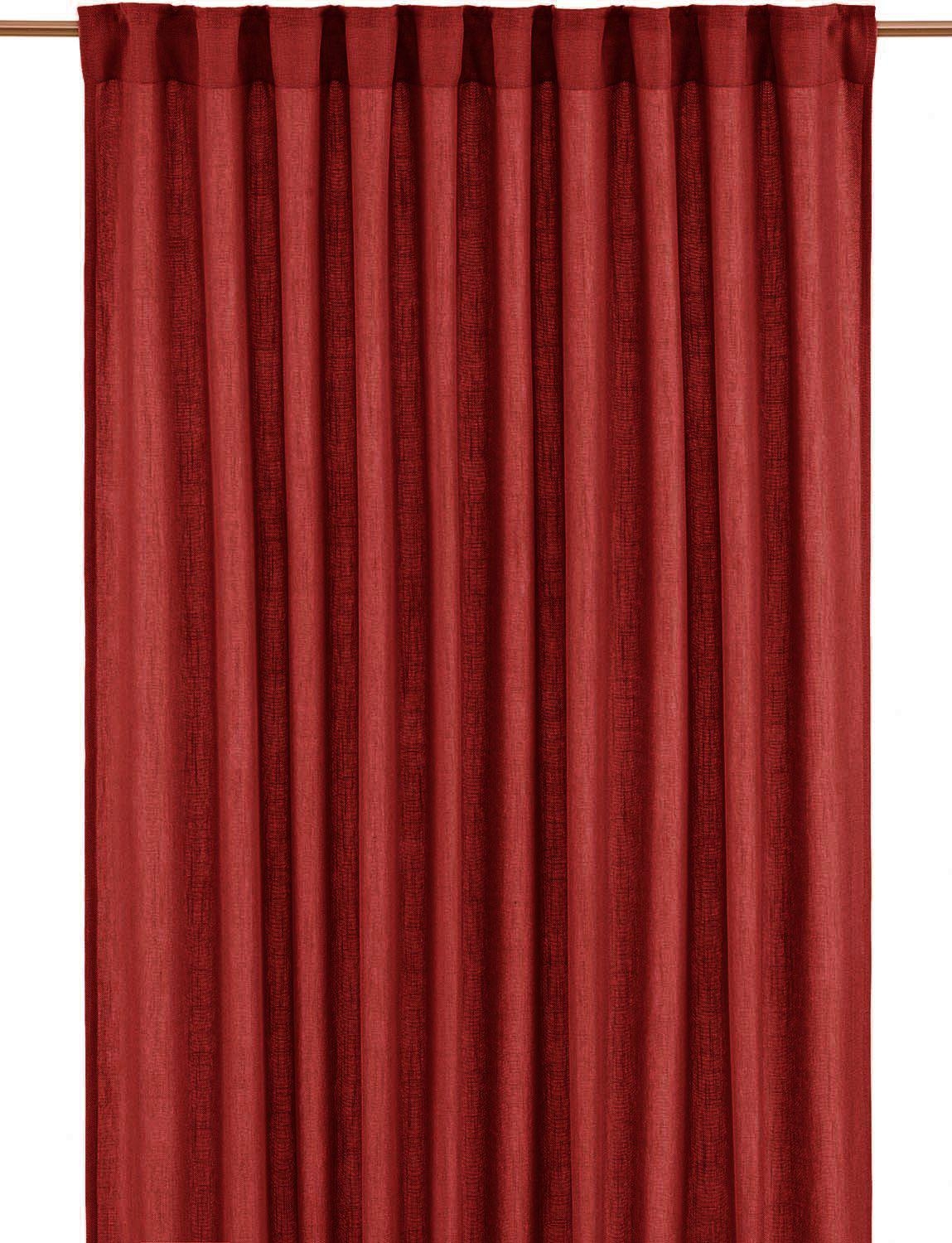 Cecil Vorhang 2er-Pack 2 x 145 x 260 cm - Rot