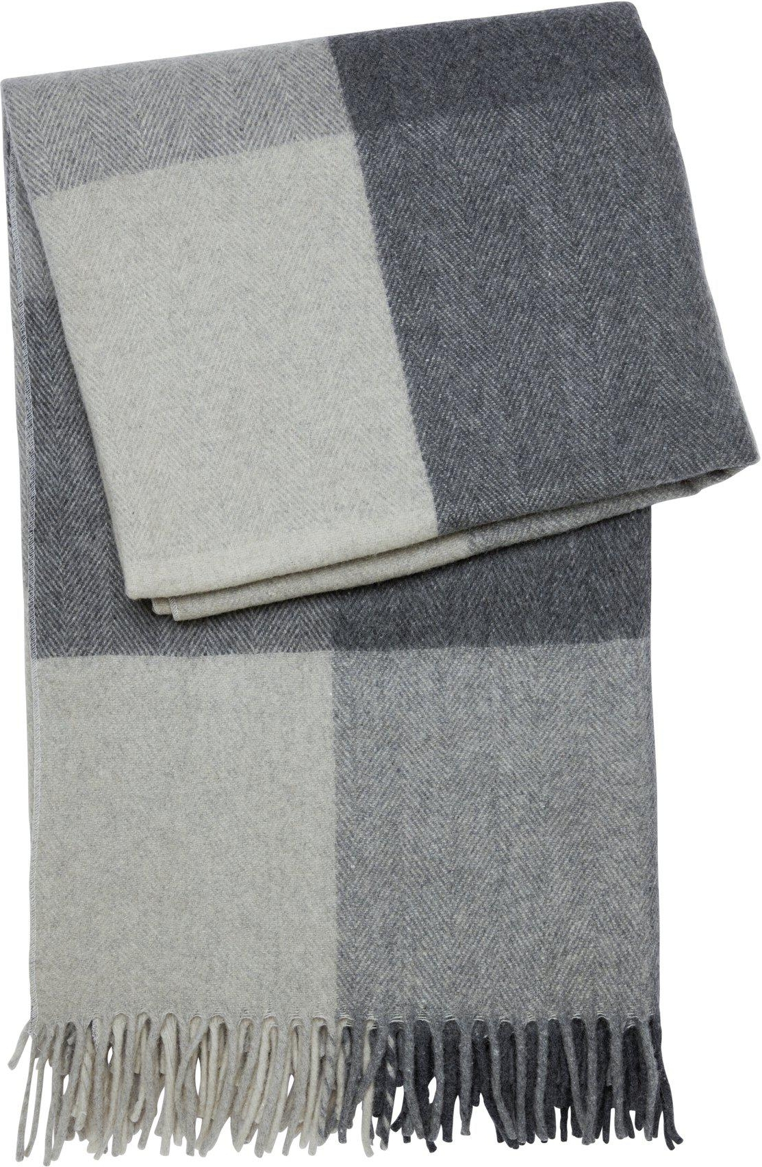 Wollplaid 130 x 170 cm - Grau Wollplaid 130 x 170 cm - Grau