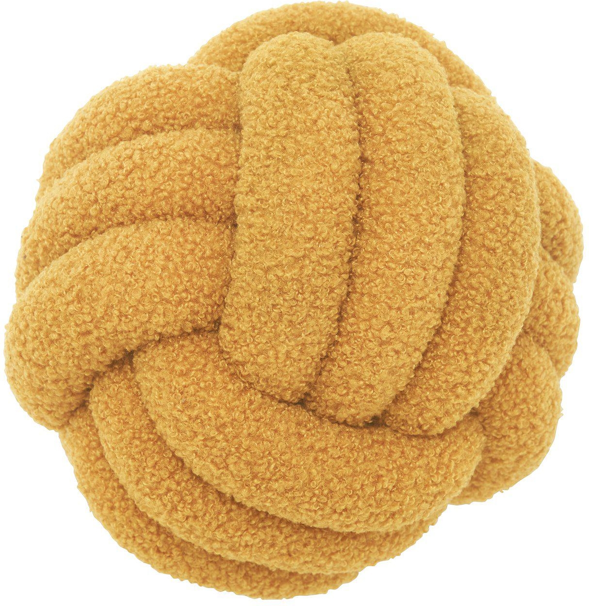 Kugel-Dekokissen D22 cm - Warmes Gelb