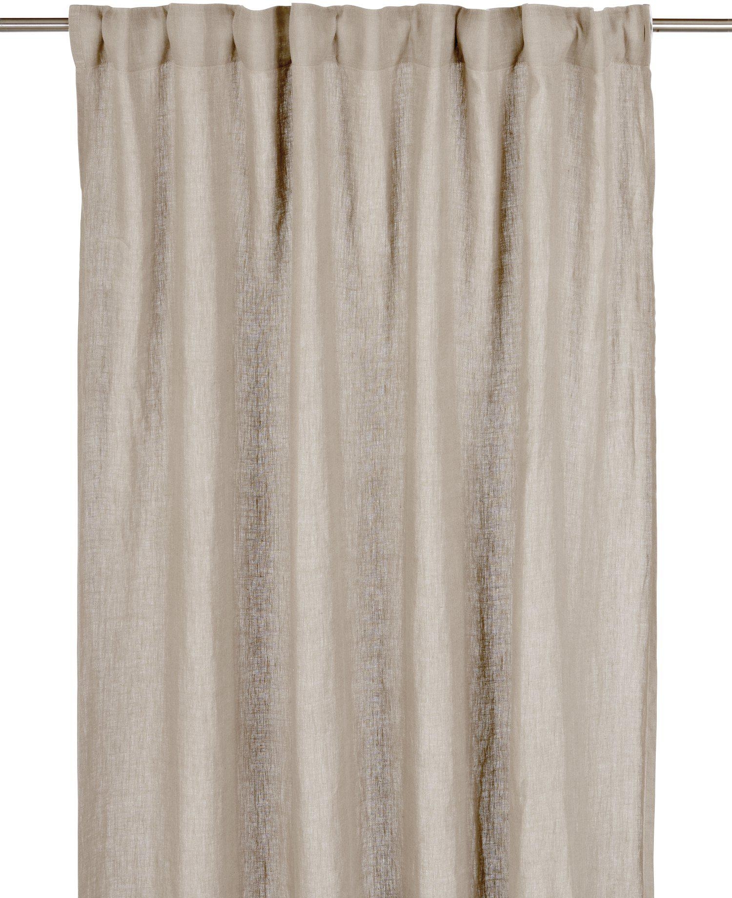 Julie Vorhang 2er-Pack 2 x 145 x 280 cm - Leinen/Weiß Julie Vorhang 2er-Pack 2 x 145 x 280 cm - Leinen/Weiß