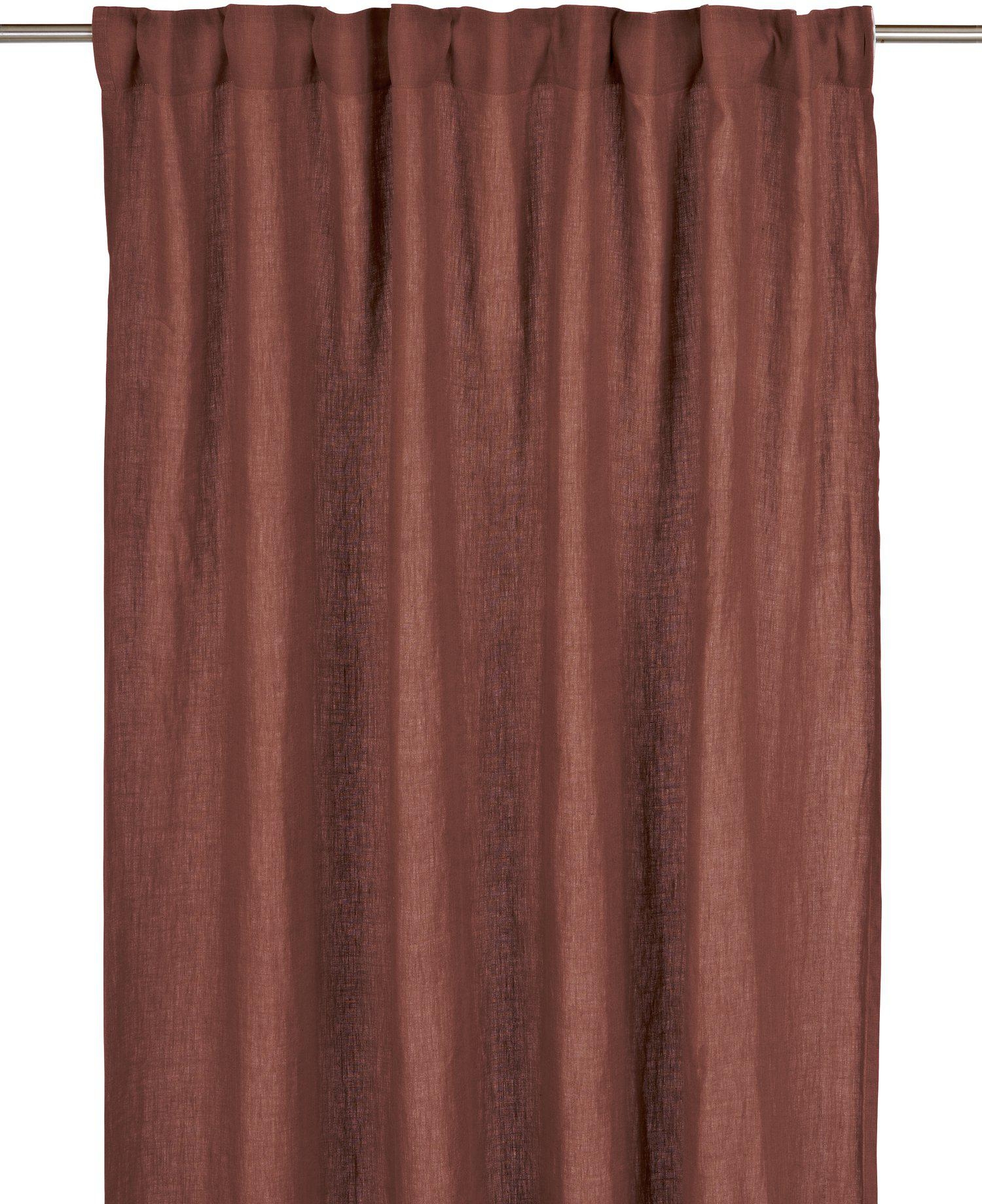 Julie Vorhang 2er-Pack 2 x 145 x 280 cm - Ziegelstein Julie Vorhang 2er-Pack 2 x 145 x 280 cm - Ziegelstein