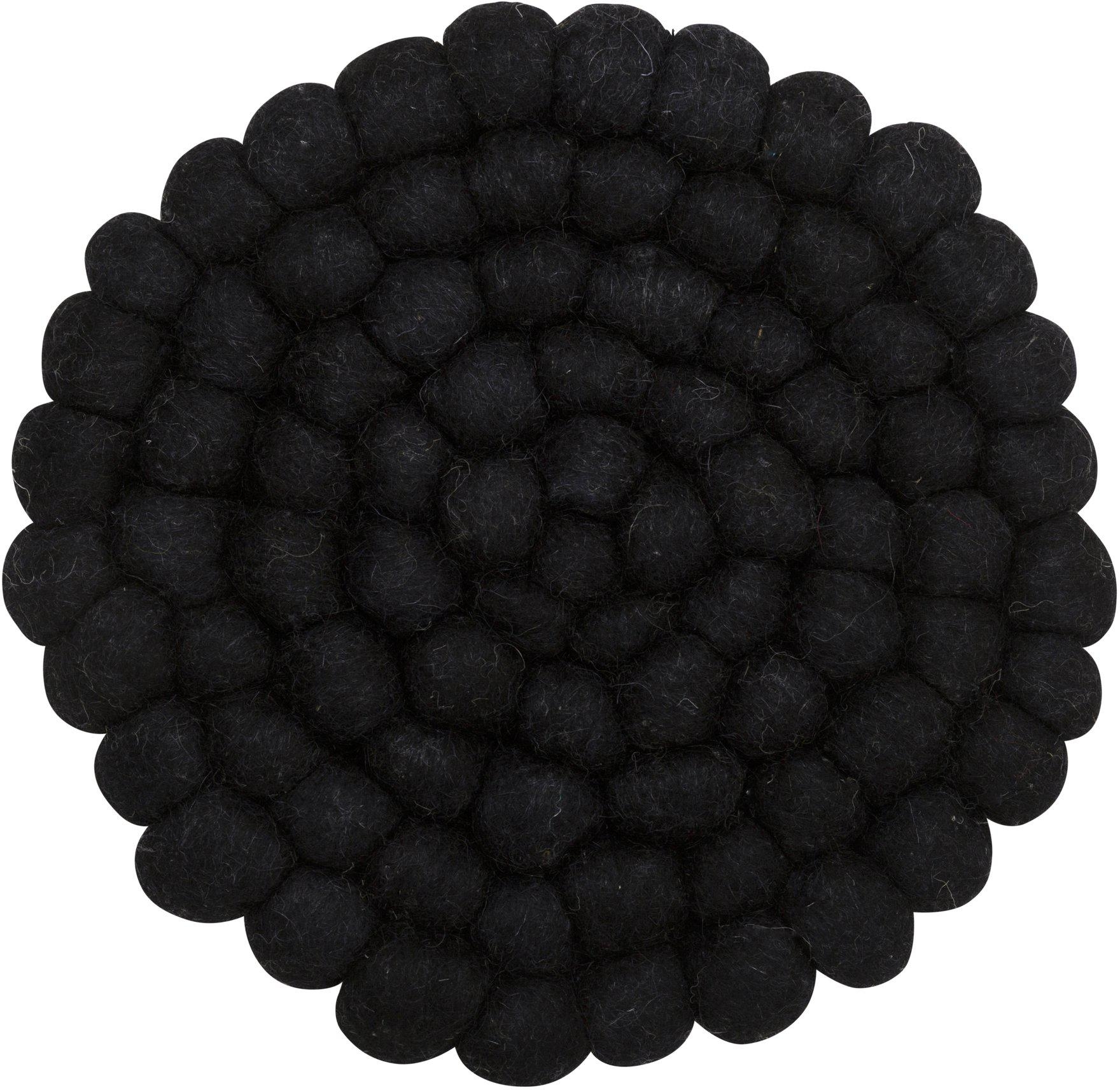 Nisha Topfmatte Ø20 cm - Schwarz Nisha Topfmatte Ø20 cm - Schwarz