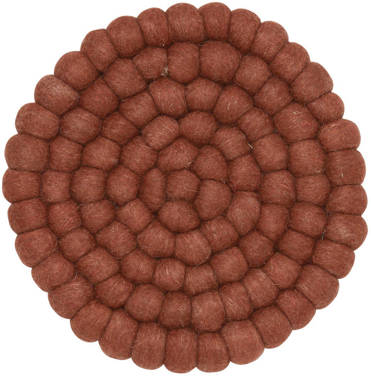 Nisha Topfmatte Ø20 cm - Ziegelstein Nisha Topfmatte Ø20 cm - Ziegelstein