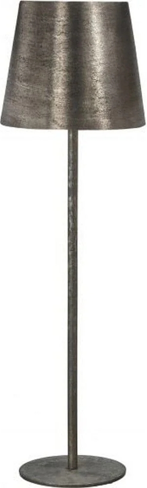 Tischlampe mit Sockel - Rustikales Silber