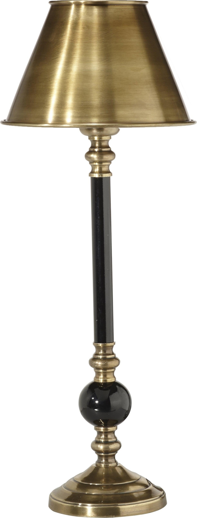 Abbey Tischlampe - Messing/Schwarz - 49 cm