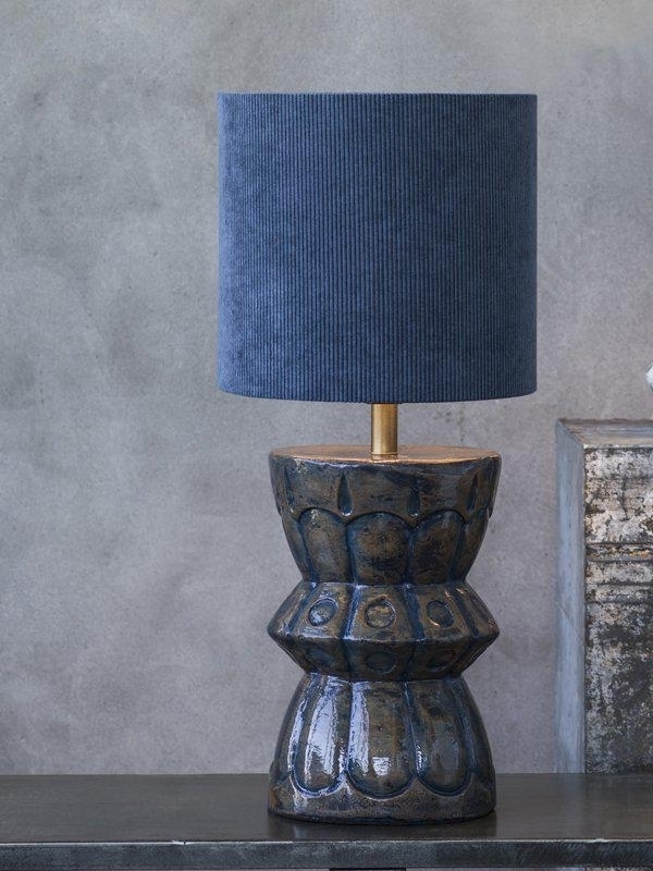 Larry Tischlampe - Blau - 54 cm