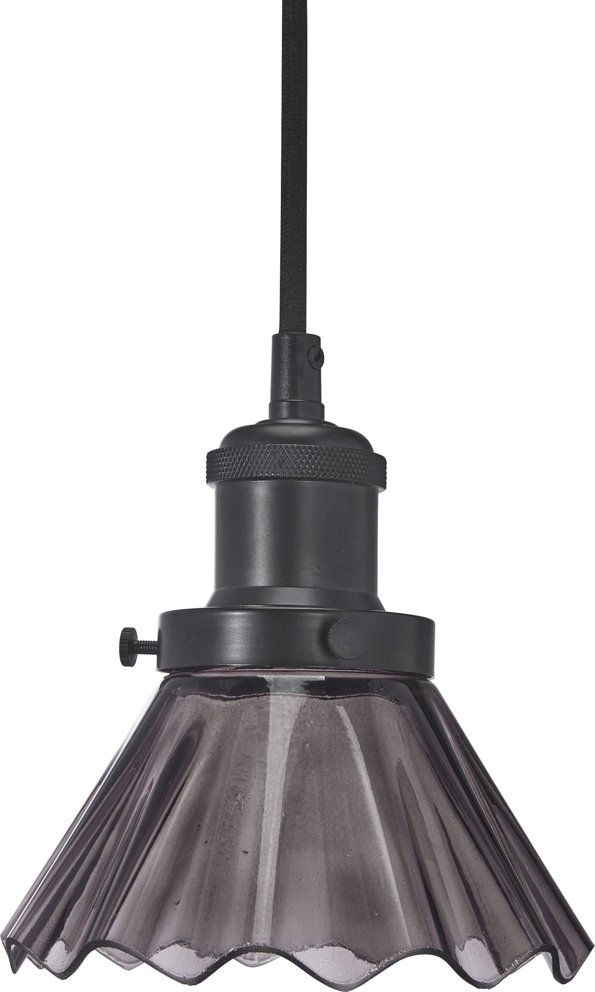 August Plissee-Fensterlampe - Schwarz - 15 cm