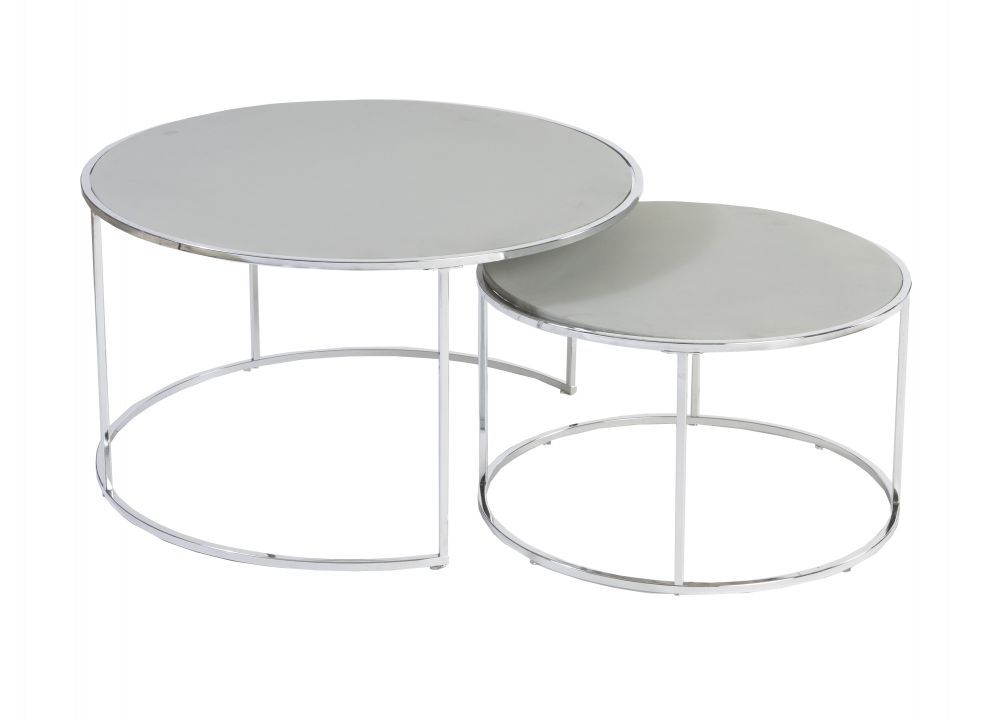 Lems Satztisch - Grau/Chrom