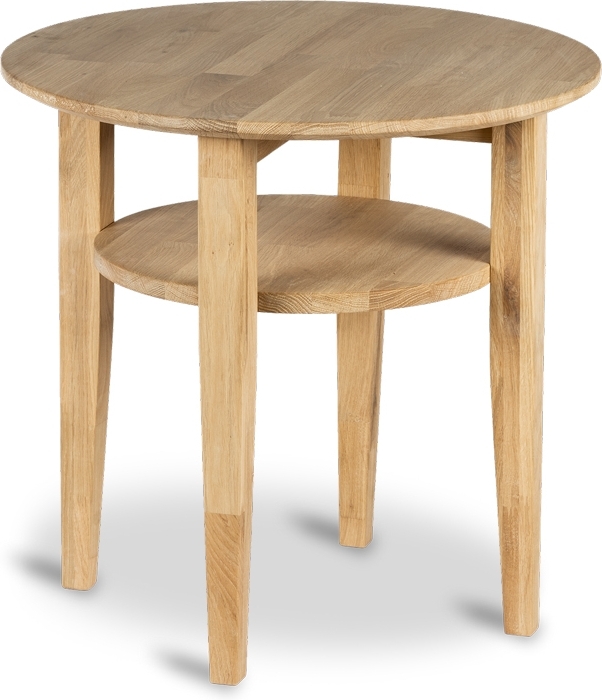 Waterloo Beistelltisch �60 cm - Wei� ge�lte Eiche