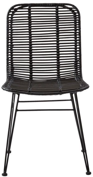 Stuhl Valencia - Schwarzes Rattan